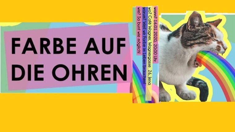 Farbe auf die Ohren