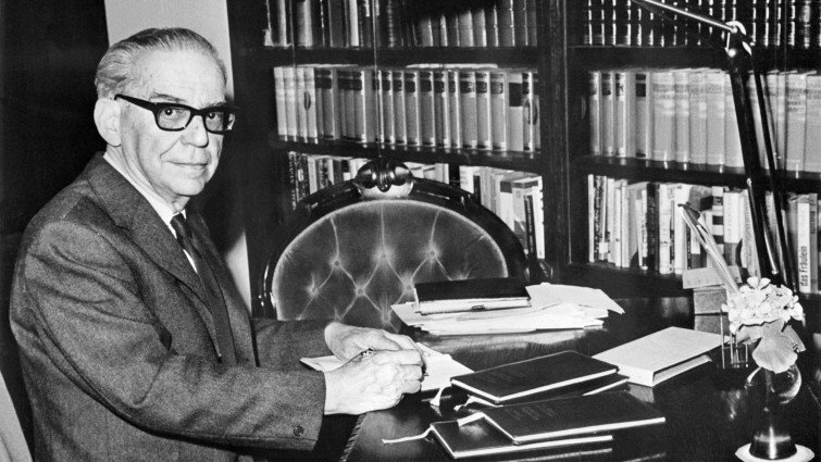 Der jugoslawische Schriftsteller und Essayist Ivo Andrić