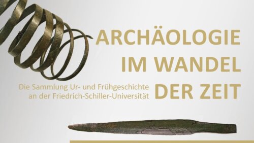 Ausstellungsplakat „Archäologie im Wandel der Zeit“