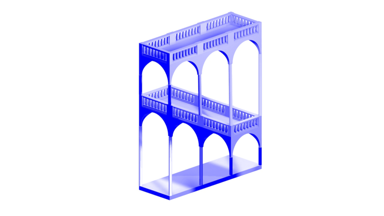 Digital 3D Reconstruction of impossible architecture