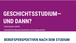 Geschichtsstudium und dann?