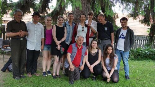 Gruppenfoto der Exkursionsteilnehmer in Donji Milanovac am Eisernen Tor (Serbien)