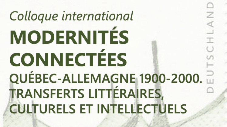 Poster des internationalen Kolloquiums "Modernités Connectées"