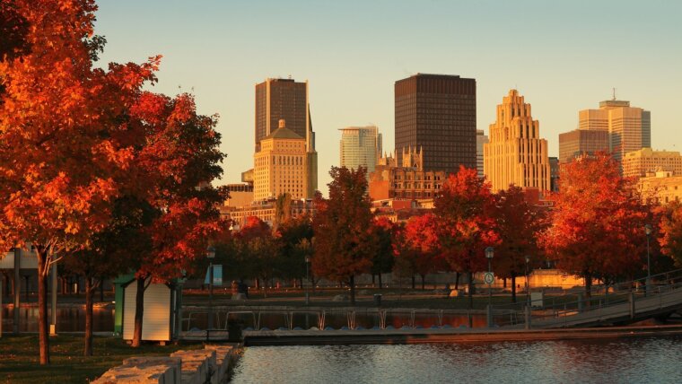 Skyline Montréal (Kanada) im Herbst