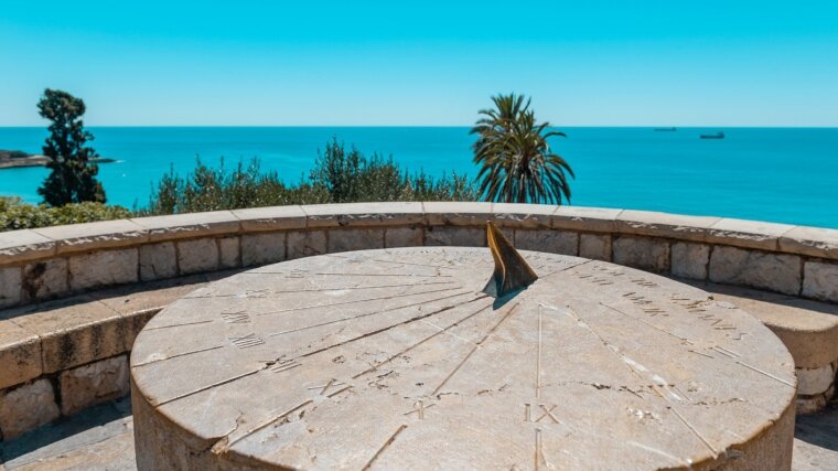 Sundial in the amphitheatre in Tarragona, Spain