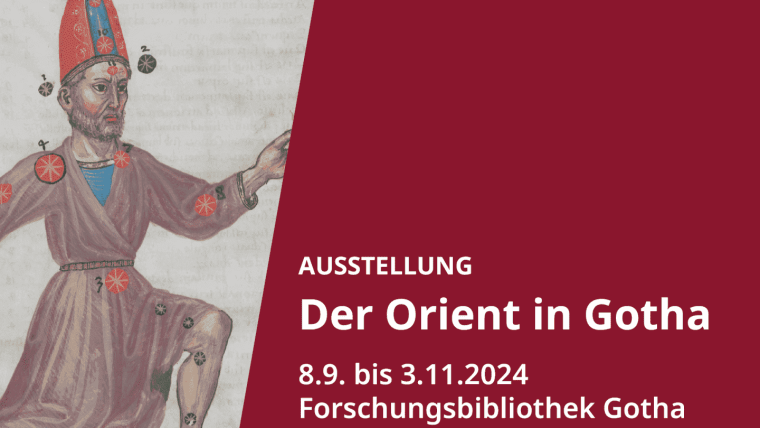 Plakat zur Ausstellung "Der Orient in Gotha"